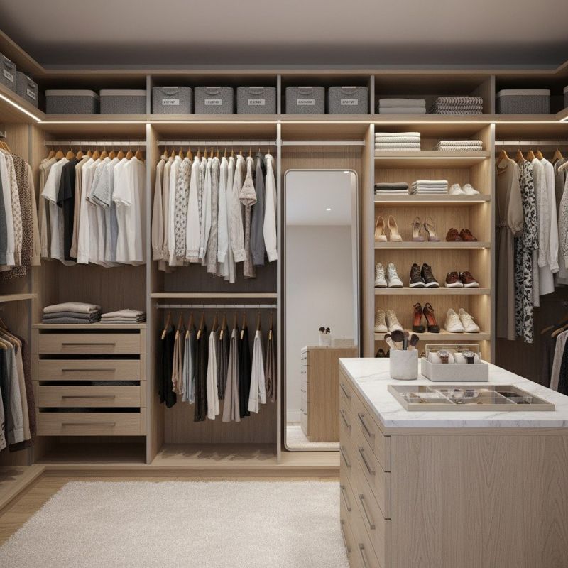 Closet Shelving Installation detail